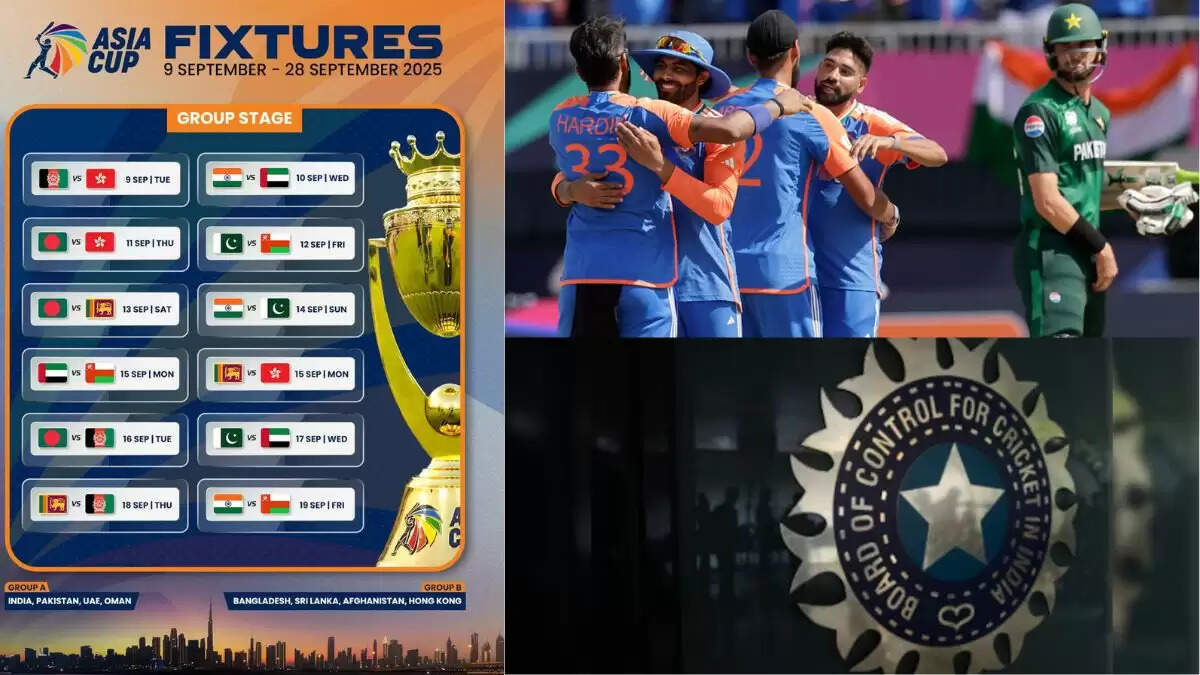 एशिया कप 2025: BCCI ने पाकिस्तान के साथ 3 मैच खेलने की पुष्टि की