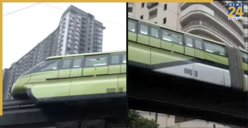 मुंबई में मोनोरेल तकनीकी खराबी के कारण रुकी