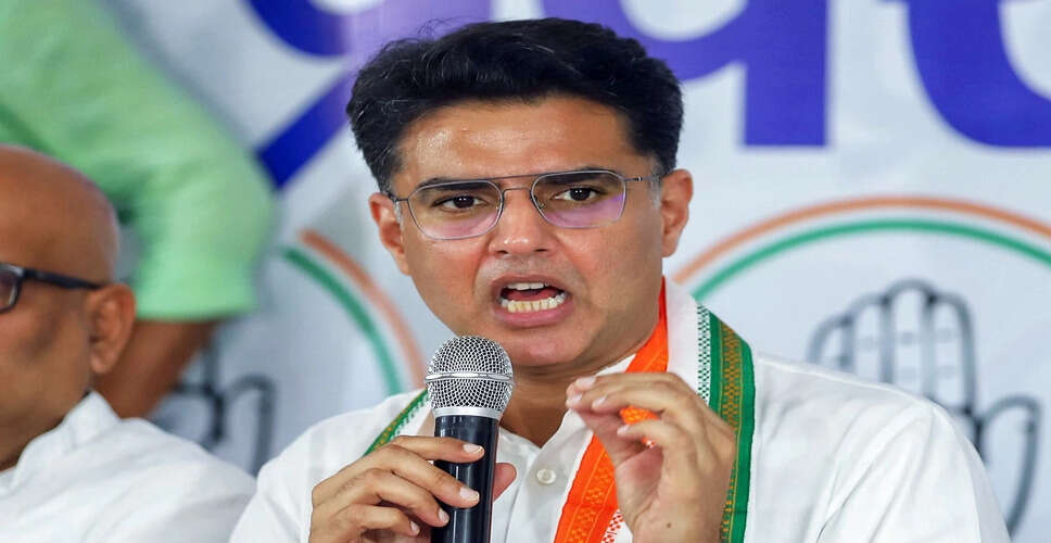 सचिन पायलट ने दरभंगा में मोदी पर अभद्र टिप्पणियों की निंदा की