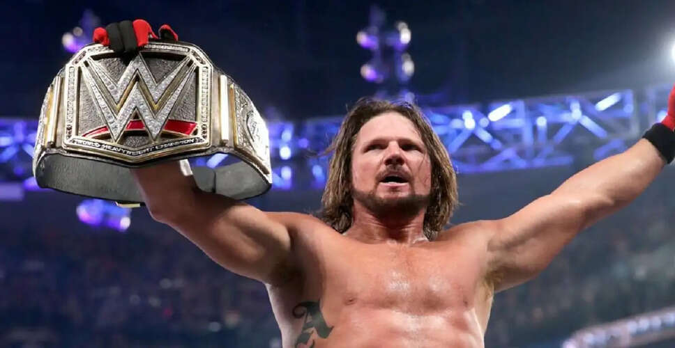 AJ Styles ने WWE में अपने करियर का अंत किया