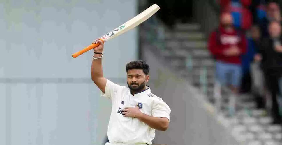 Rishabh Pant Achieves Historic Milestone in ICC Test Rankings