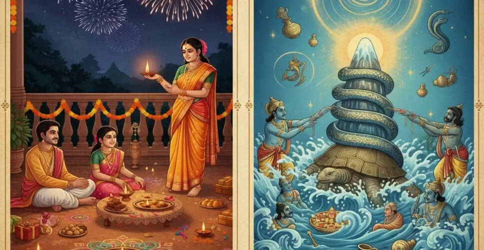 धनतेरस और समुद्र मंथन: दिवाली का पौराणिक महत्व