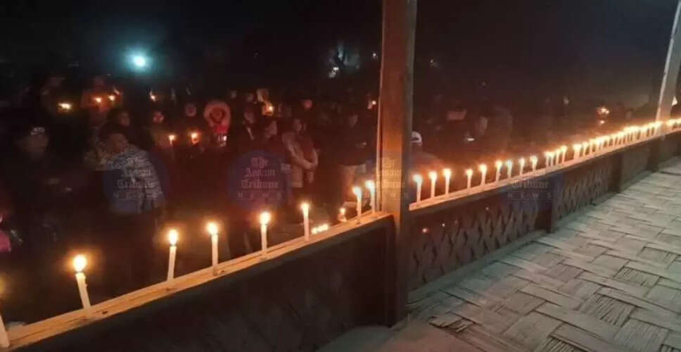 मणिपुर में कैंडल लाइट vigil: कुकी-जो समुदाय की महिला की याद में श्रद्धांजलि