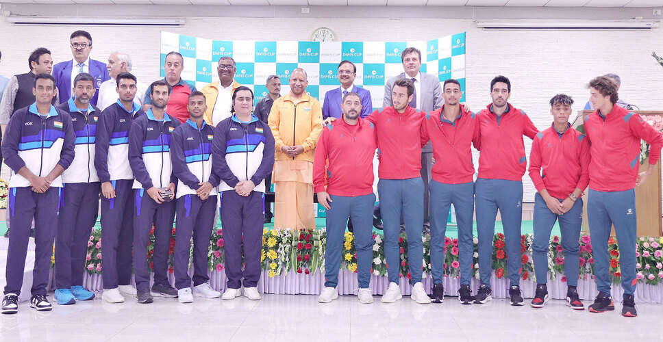 प्रदेश के युवाओं को खेलों के लिए प्रेरित करेगा डेविस कप का आयोजन : मुख्यमंत्री योगी