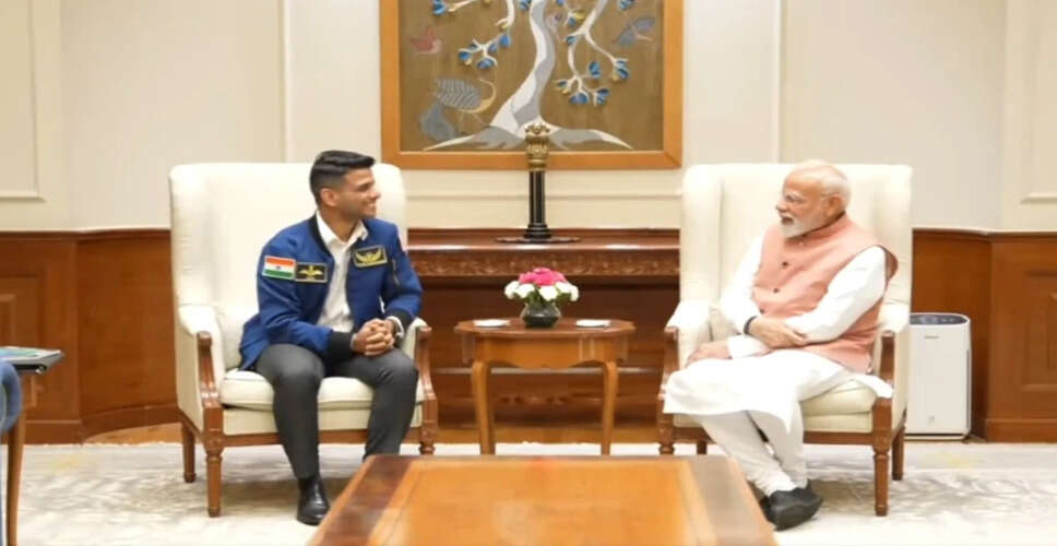 प्रधानमंत्री मोदी ने अंतरिक्ष यात्री शुभांशु शुक्ला से की मुलाकात