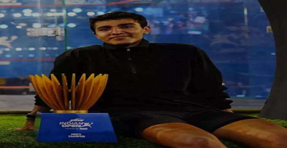 भारतीय स्क्वाश खिलाड़ी अभय सिंह ने ग्रासहॉपर कप में किया शानदार प्रदर्शन