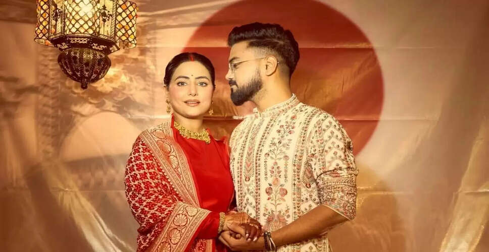 हिना खान ने करवा चौथ पर मनाया पहला त्योहार, रॉकी के साथ साझा की खूबसूरत तस्वीरें