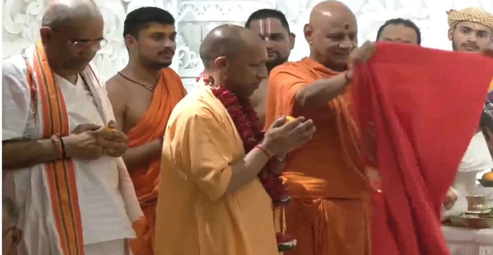 योगी आदित्यनाथ ने अयोध्या में राम मंदिर में भव्य प्राण प्रतिष्ठा समारोह की अध्यक्षता की