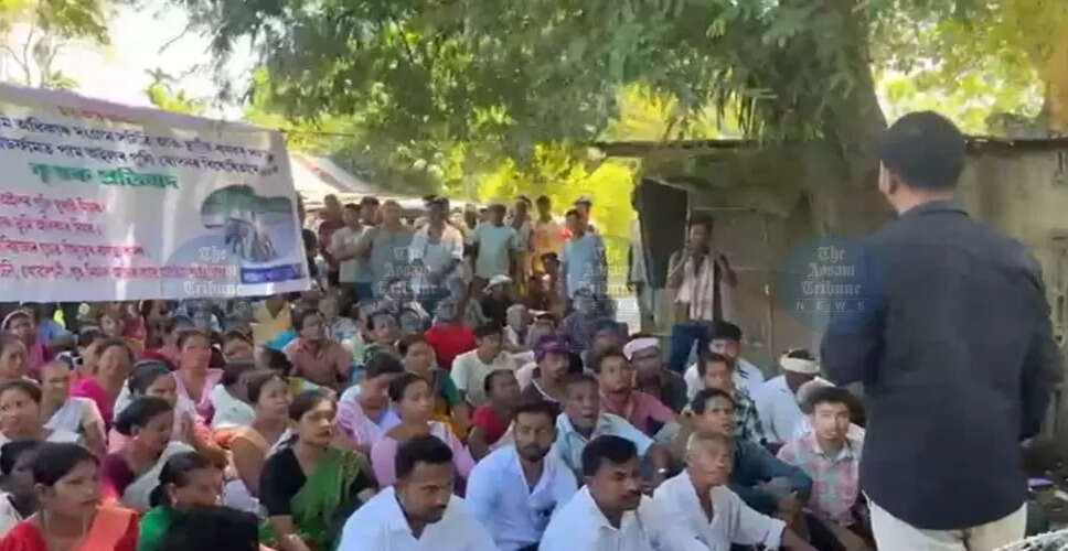 गोलाघाट में स्थानीय निवासियों का पाम ऑयल पौधों के खिलाफ प्रदर्शन