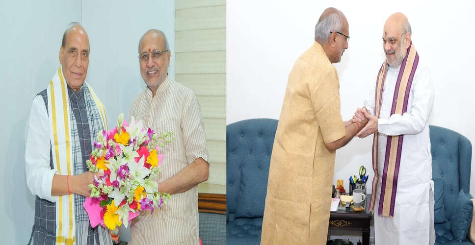 एनडीए के उपराष्ट्रपति पद के उम्मीदवार सीपी राधाकृष्णन की महत्वपूर्ण मुलाकातें