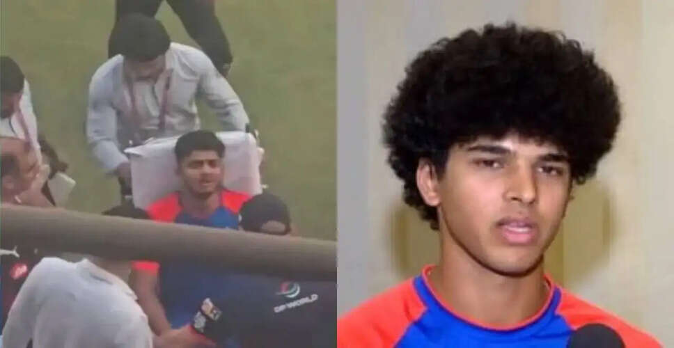 दिल्ली कैपिटल्स के युवा बल्लेबाज साहिल पराख को लगी गंभीर चोट