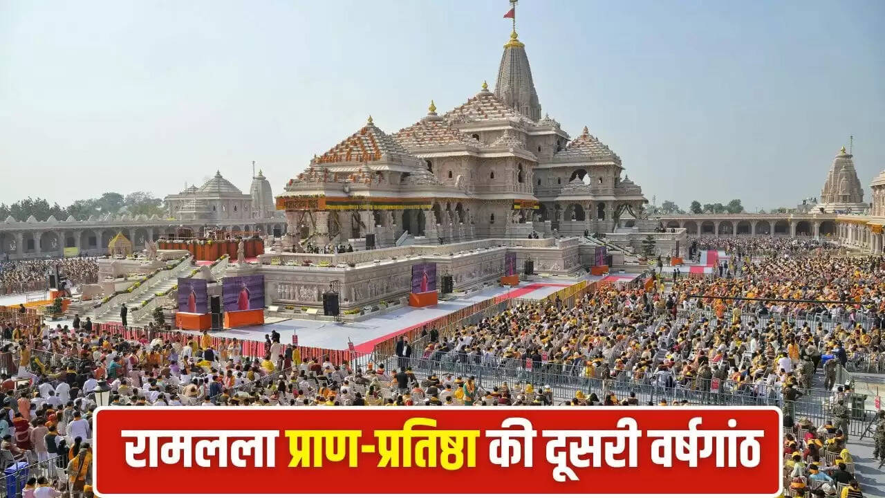 राम मंदिर की प्राण प्रतिष्ठा की दूसरी वर्षगांठ: अयोध्या में भक्ति का उत्सव