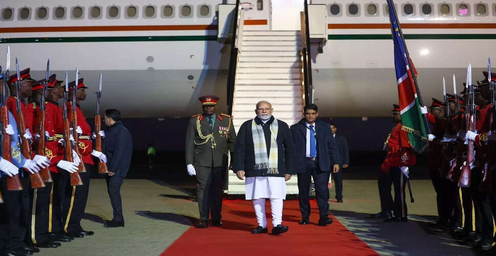 प्रधानमंत्री मोदी का नामीबिया में आधिकारिक दौरा: द्विपक्षीय संबंधों को मजबूत करने की दिशा में कदम
