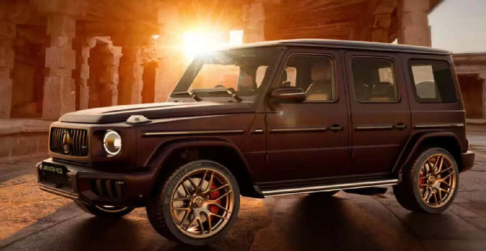 Mercedes AMG G63 G-Wagon India Edition Unveiled with Exclusive Features